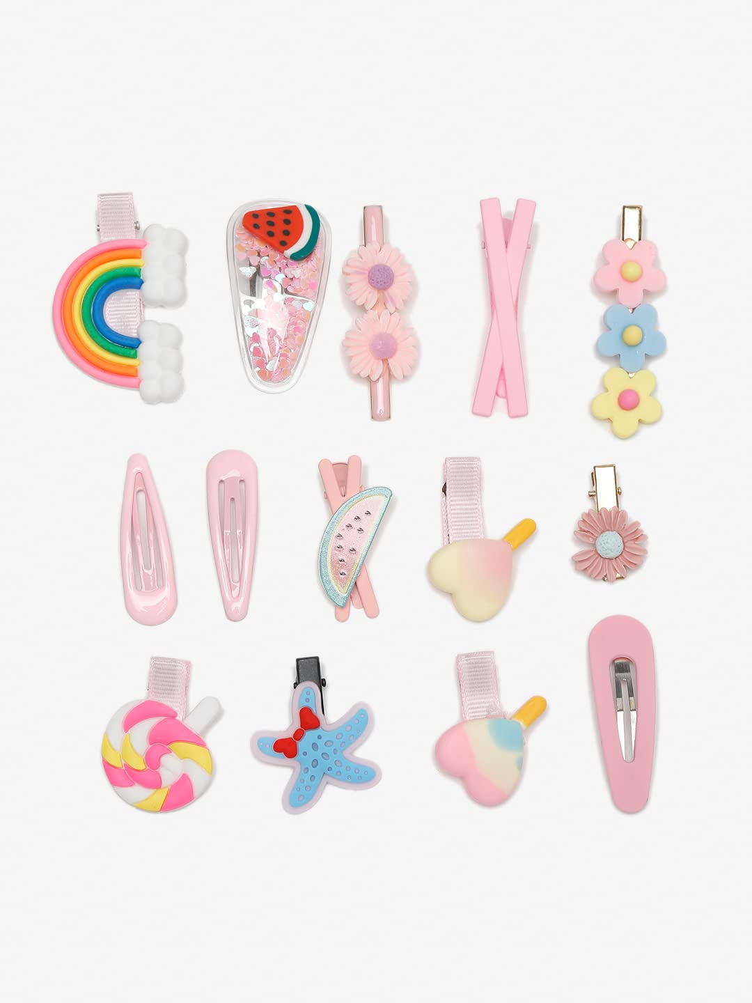 Women's Hair Pins & Clips Combo, Multi-Color Set